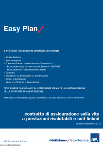 Axa - Easy Plan - Modello 4774 Edizione 12-2015 [66P]