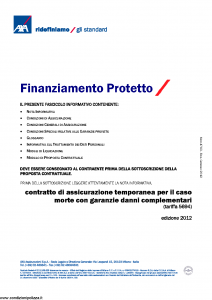 Axa - Finanziamento Protetto - Modello 4763 Edizione 01-2012 [49P]