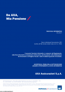 Axa - Mia Pensione - Modello 4801 Edizione 2017 [115P]