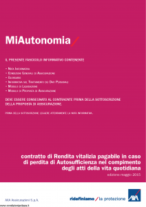 Axa - Miautonomia - Modello 4773 Edizione 05-2015 [30P]