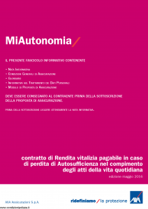 Axa - Miautonomia - Modello 4773 Edizione 05-2016 [29P]
