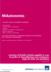 Axa - Miautonomia - Modello 4773 Edizione 31-05-2012 [32P]