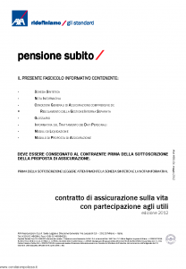 Axa - Pensione Subito - Modello 4681 Edizione 05-2012 [38P]