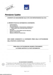 Axa - Pensione Subito - Modello 4681 Edizione 31-03-2008 [43P]