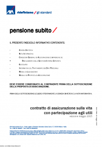 Axa - Pensione Subito - Modello 4798 Edizione 05-2015 [38P]