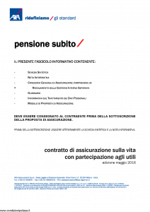 Axa - Pensione Subito - Modello 4798 Edizione 05-2016 [40P]