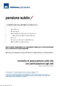 Axa - Pensione Subito - Modello 4798 Edizione 09-2016 [36P]