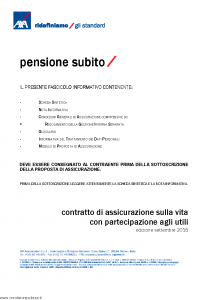 Axa - Pensione Subito - Modello 4798 Edizione 09-2016 [39P]