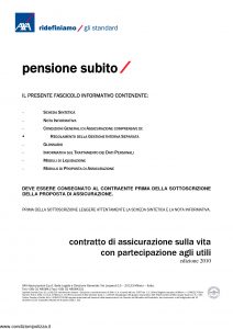 Axa - Pensione Subito - Modello nd Edizione 2010 [36P]