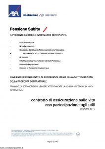 Axa - Pensione Subito - Modello nd Edizione 31-03-2010 [44P]