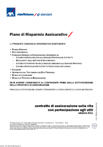 Axa - Piano Di Risparmio Assicurativo Rev.2 - Modello 4530 Edizione 05-2011 [54P]