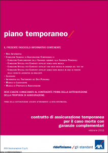 Axa - Piano Temporaneo - Modello 4515 Edizione 31-05-2012 [36P]