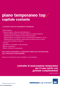 Axa - Piano Temporaneo Top Capitale Costante - Modello 4777 Edizione 18-09-2012 [36P]
