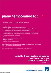 Axa - Piano Temporaneo Top - Modello 4760 Edizione 01-12-2010 [36P]