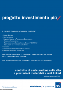 Axa - Progetto Investimento Piu' - Modello 4792 Edizione 05-10-2016 [73P]