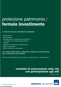 Axa - Protezione Patrimonio Formula Investimento - Modello 4737 Edizione 12-2011 [42P]