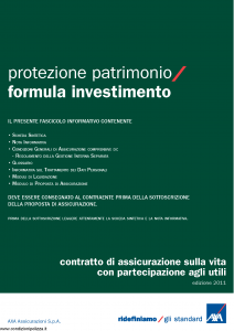 Axa - Protezione Patrimonio Formula Investimento - Modello 4737 Edizione 31-05-2011 [38P]