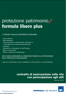 Axa - Protezione Patrimonio Formula Libero Plus - Modello 4741 Edizione 31-05-2011 [38P]