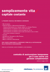 Axa - Semplicemente Vita Capitale Costante - Modello 4786 Edizione 05-2015 [38P]