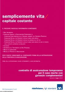 Axa - Semplicemente Vita Capitale Costante - Modello 4786 Edizione 30-05-2014 [34P]