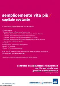 Axa - Semplicemente Vita Piu' Capitale Costante - Modello 4788 Edizione 30-01-2014 [40P]