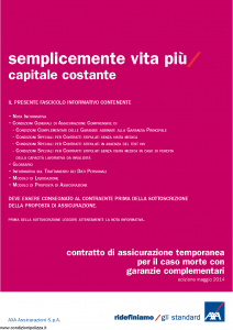 Axa - Semplicemente Vita Piu' Capitale Costante - Modello 4788 Edizione 30-05-2014 [38P]