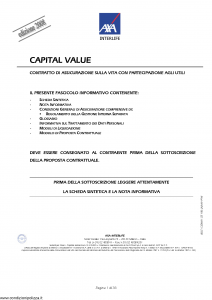 Axa Interlife - Capital Value - Modello axa int 086 Edizione 31-03-2008 [38P]