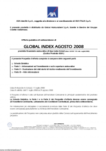 Axa Interlife - Global Index Agosto 2008 - Modello axa int 144 Edizione 11-07-2008 [46P]