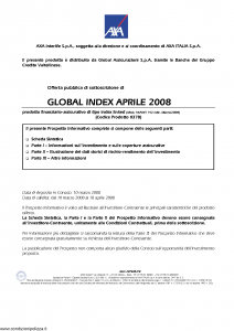 Axa Interlife - Global Index Aprile 2008 - Modello axa int 142 Edizione 10-03-2008 [52P]