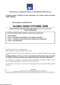 Axa Interlife - Global Index Ottobre 2008 - Modello axa int 145 Edizione 01-09-2008 [47P]