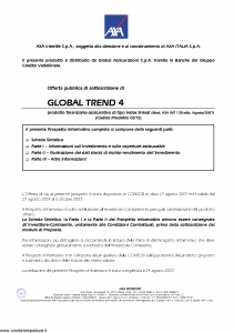 Axa Interlife - Global Trend 4 - Modello axa int 138 Edizione 08-2007 [57P]