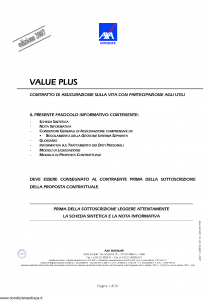 Axa Interlife - Value Plus - Modello axa int 114 Edizione 03-2007 [38P]