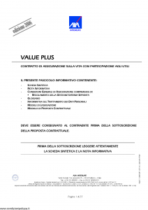 Axa Interlife - Value Plus - Modello axa int 114 Edizione 19-06-2006 [37P]