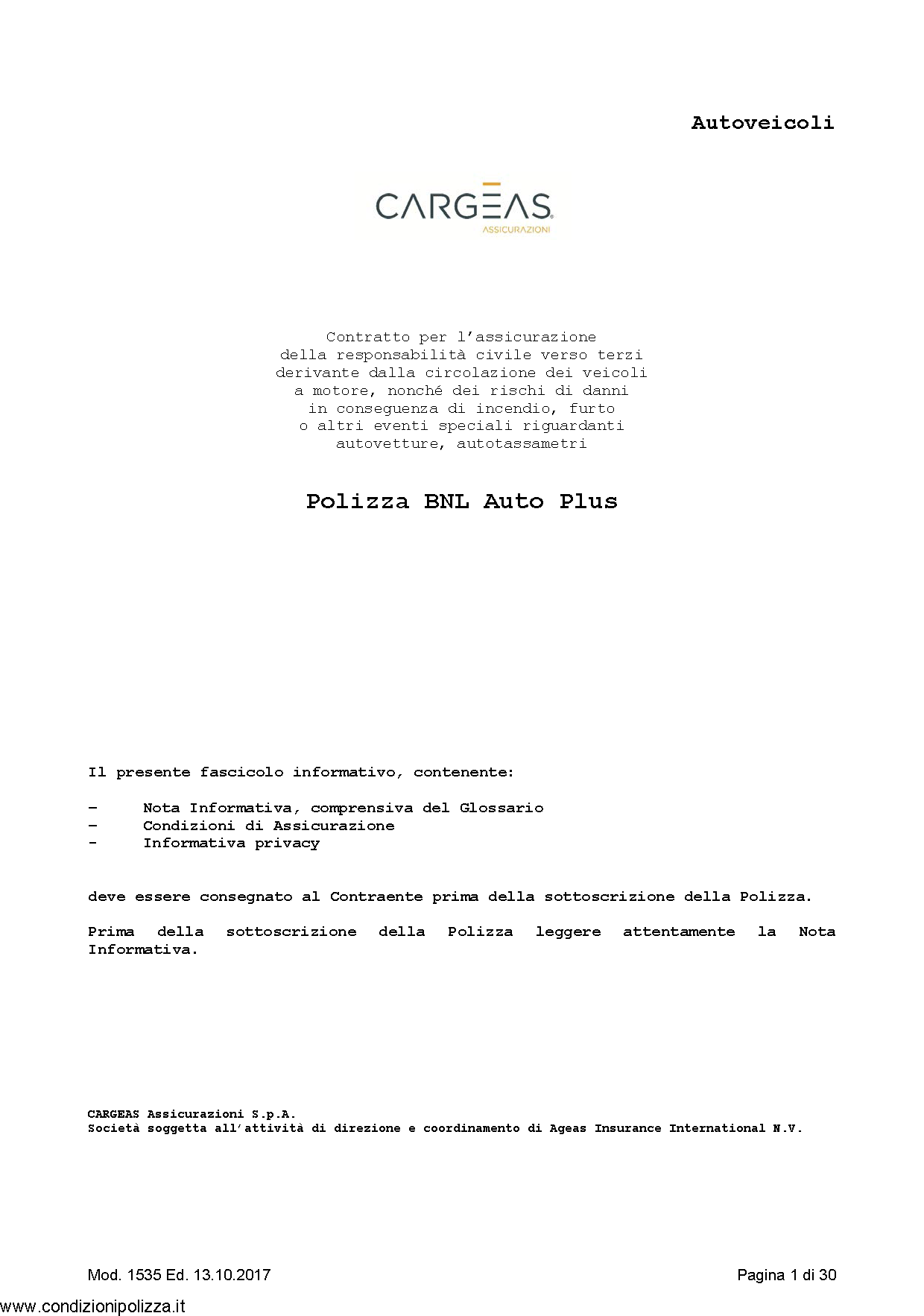 Cargeas Archivi - Pagina 4 di 10 - Condizioni Polizza