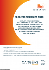 Cargeas - Progetto Sicurezza Auto Veicoli A Motore - Modello 1399 Edizione 01-08-2015 [88P]
