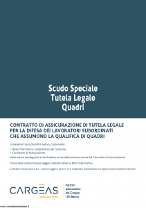 Cargeas - Scudo Speciale Tutela Legale Quadri - Modello 1388 Edizione 01-10-2015 [28P]