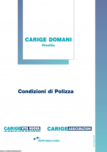 Carige - Carige Domani Prestito - Modello 143ba Edizione 05-2008 [27P]