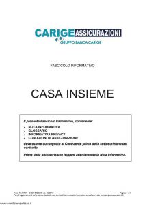 Carige - Casa Insieme - Modello FA41701 Edizione 12-2010 [28P]