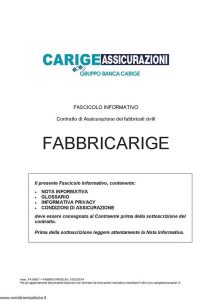 Carige - Fabbricarige - Modello FA34501 Edizione 01-02-2014 [29P]