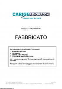 Carige - Fabbricato - Modello fa49101 Edizione 05-2011 [23P]