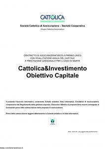 Cattolica - Cattolica & Investimento Obiettivo Capitale - Modello 1934 28 Edizione 20-01-2012 [33P]