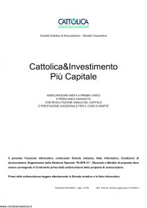 Cattolica - Cattolica & Investimento Piu' Capitale - Modello 1903 28 Edizione 31-03-2010 [35P]