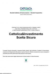 Cattolica - Cattolica & Investimento Scelta Sicura - Modello 1930 28 Edizione 22-11-2011 [30P]