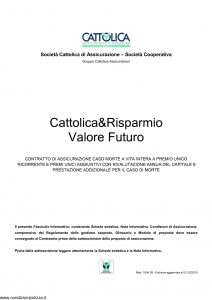 Cattolica - Cattolica & Risparmio Valore Futuro - Modello 1904 28 Edizione 01-12-2010 [44P]