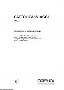 Cattolica - Cattolica & Viaggi Volo - Modello cviaggi-volo-2 Edizione 12-2010 [20P]