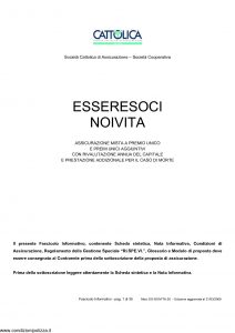 Cattolica - Essere Soci Noi Vita - Modello es noivita 28 Edizione 31-03-2008 [35P]