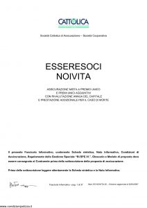 Cattolica - Essere Soci Noi Vita - Modello es-noivita-28 Edizione 02-04-2007 [37P]