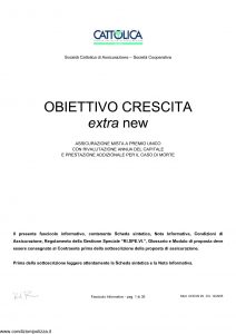 Cattolica - Obiettivo Crescita Extra New - Modello ocexn 28 Edizione 12-2005 [35P]
