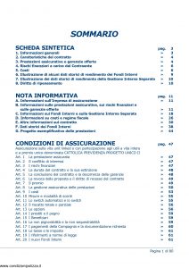 Cattolica - Previdenza Progetto Unico - Modello mulpu Edizione 31-03-2009 [80P]