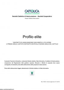 Cattolica - Profilo Elite - Modello 1860 28 Edizione 01-12-2010 [35P]